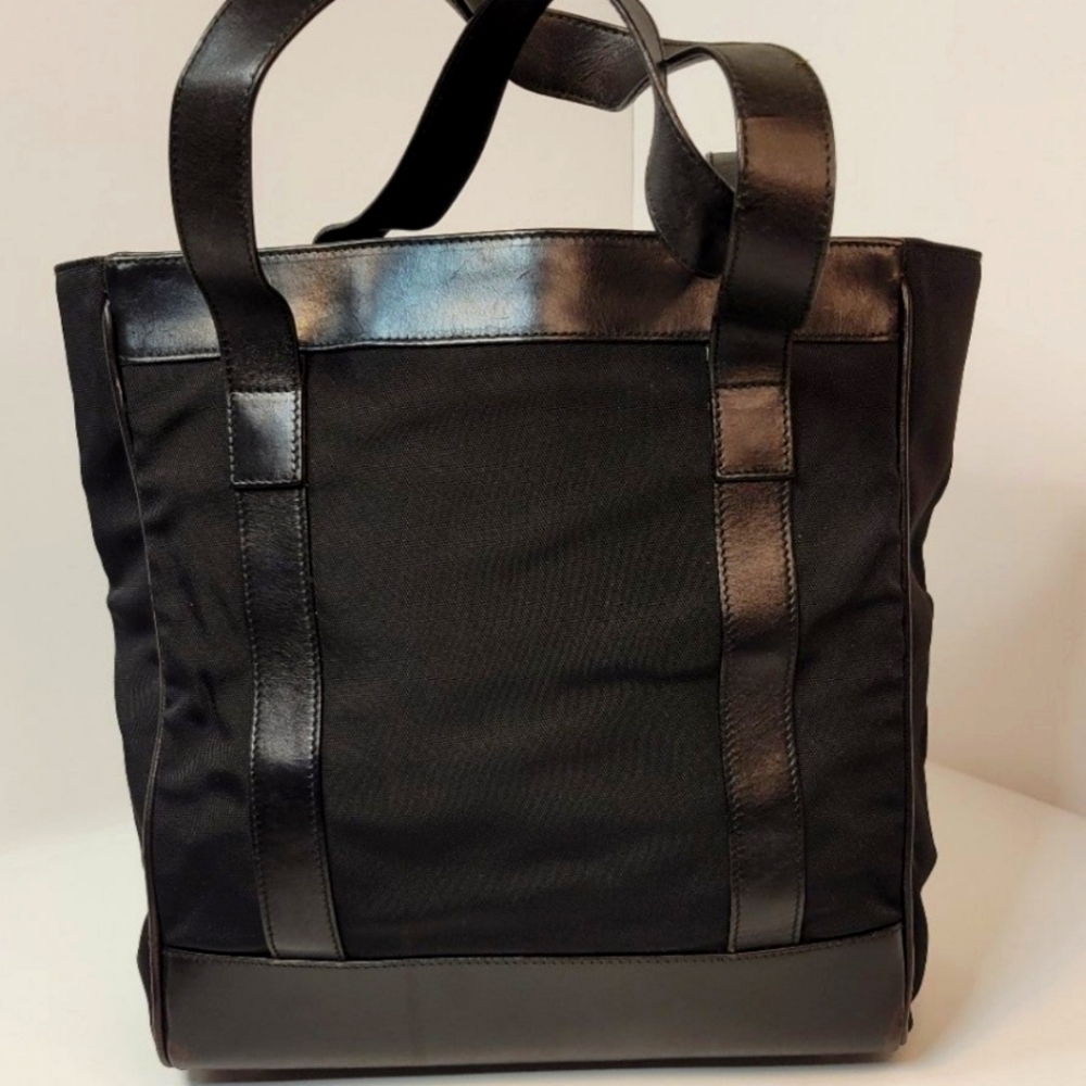 Gucci  Nylon and Leather Bag.